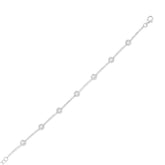 0.88ct 14k White Gold Diamond Bracelet